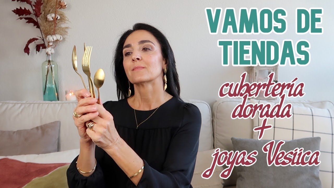 Nos vamos de tiendas JYSK, Pepco... / Cubertería dorada / Joyas Vesiica