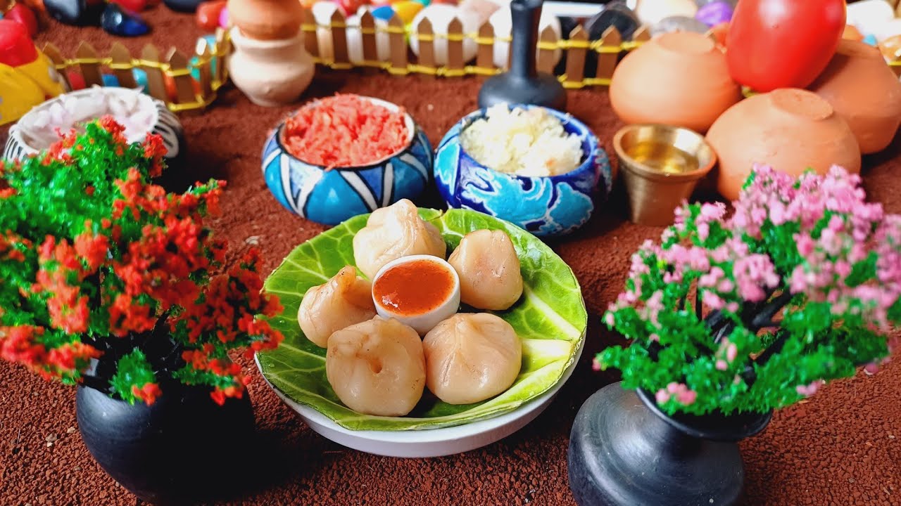 Veg Momos Recipe| Miniature Momos|How to make Momos  #TheMiniatureFood
