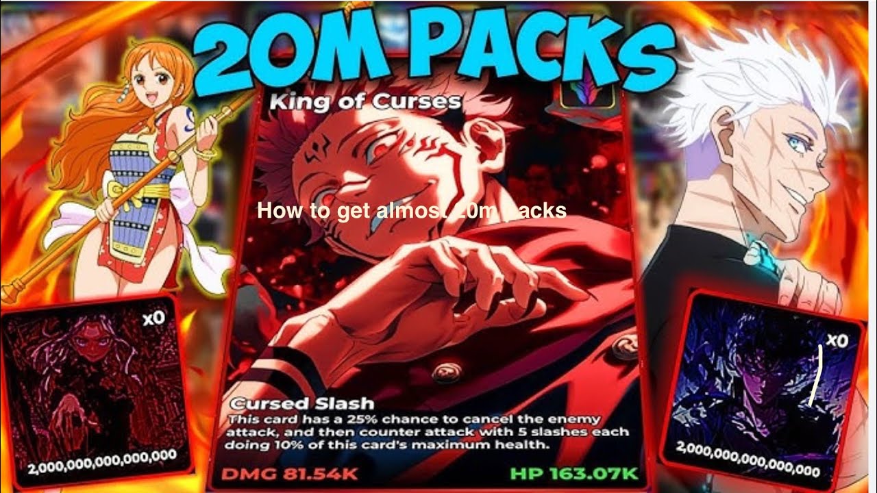 How to get almost 20m roll packs in anime card clash