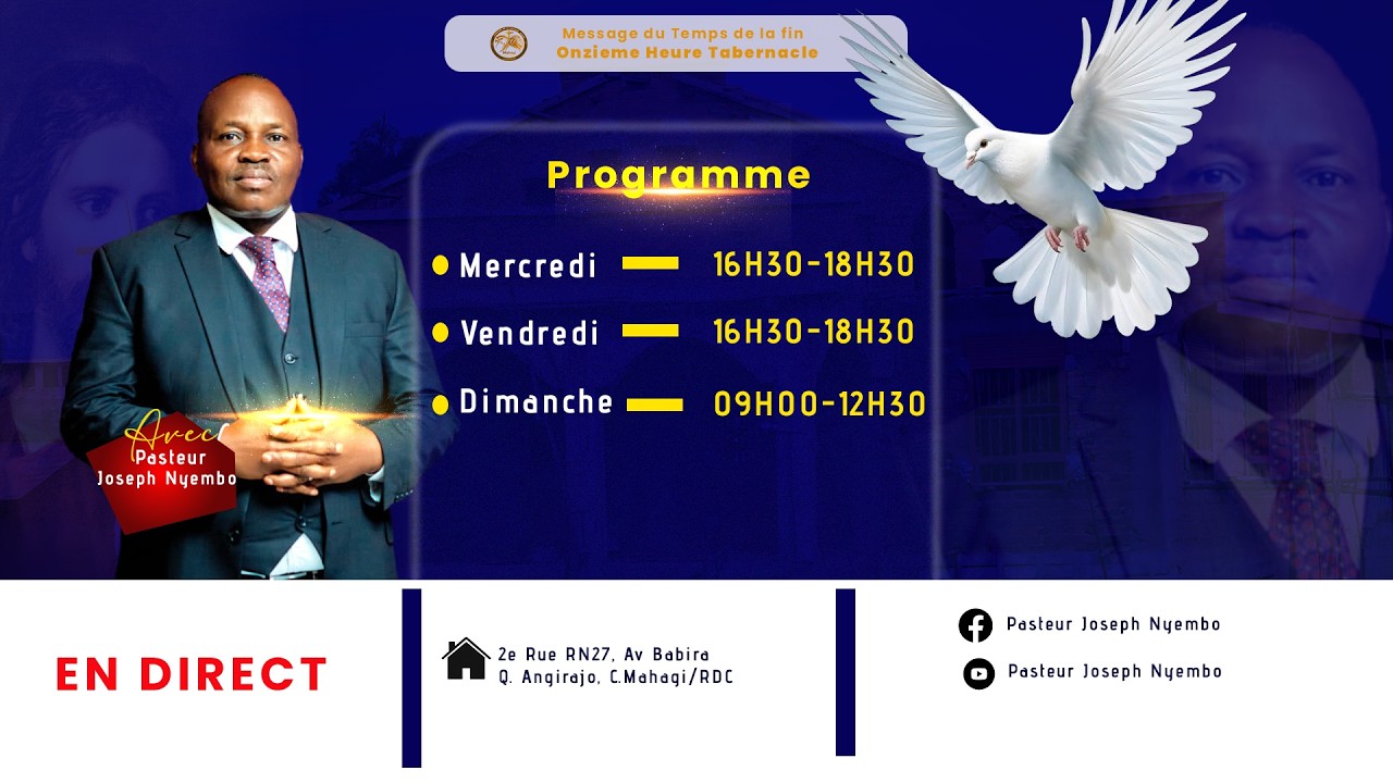 CULTE DU VENDREDI  20 MARS 2026#bonneannee2026