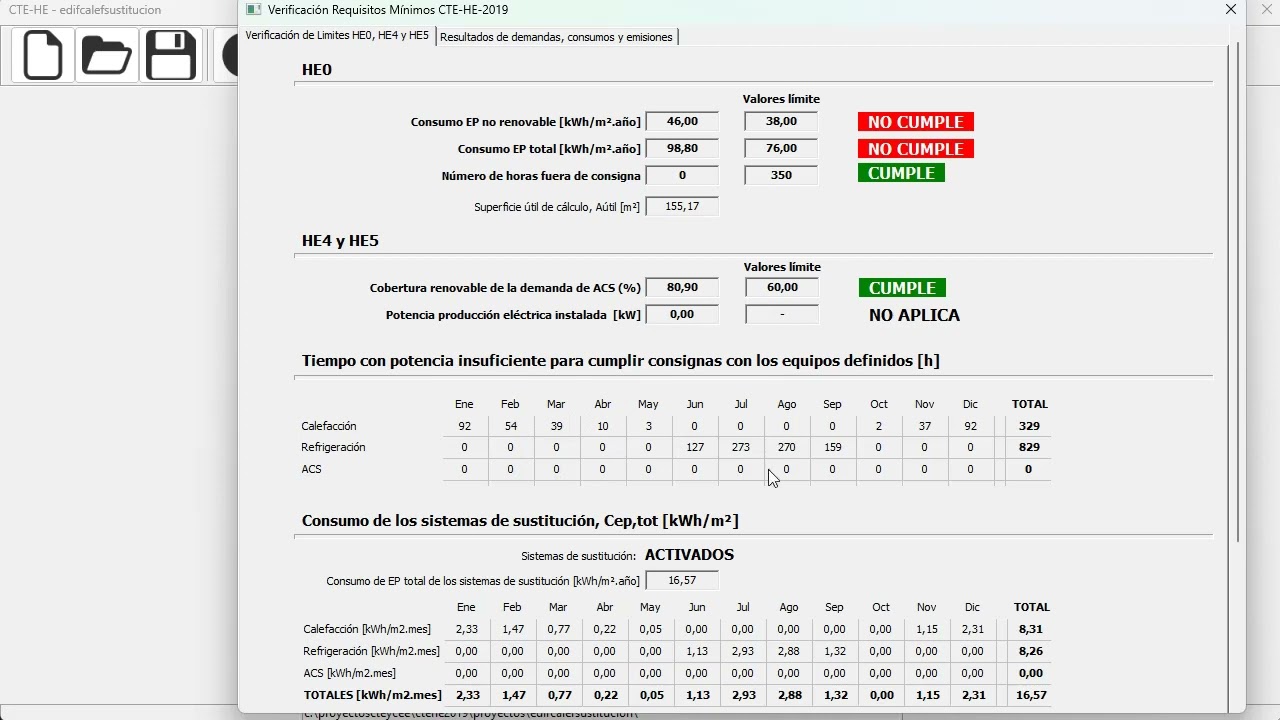 HULC: Optimización consumo calefacción sistema sustitución