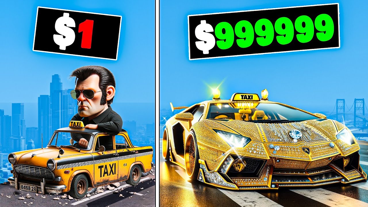 Такси от 1 до 1 000 000 долларов в GTA 5