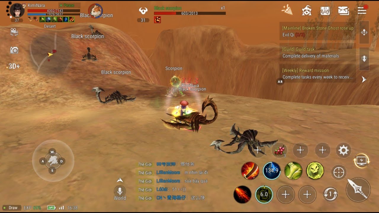 Alpha Test Silkroad Origin Mobile | Playing as Spear Nuker