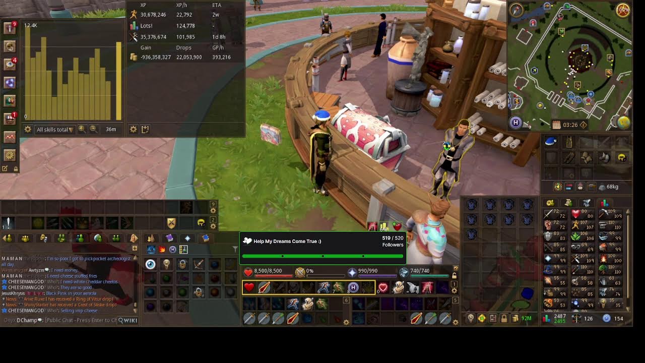 RuneScape Livestream. Come Chill and Watch