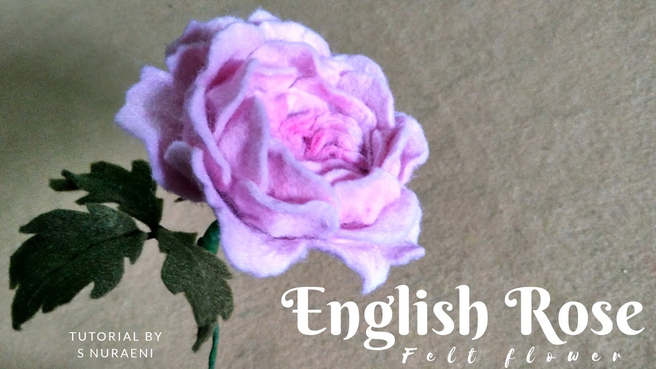#DIY Felt Roses - How to Make David Austin Rose Felt Flowers