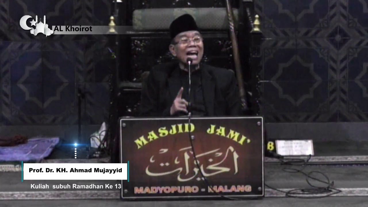 Prof. Dr. KH. Ahmad Mujayyid Kuliah Subuh  Ramadhan Ke 13 I 25  April  2021