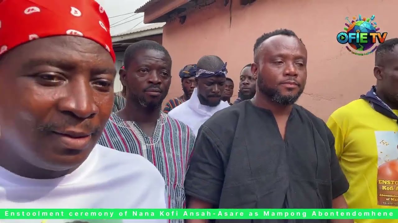 Установка нового #Mampong Akuapem #Abontendomhene - Нана Кофи Ансах-Асаре