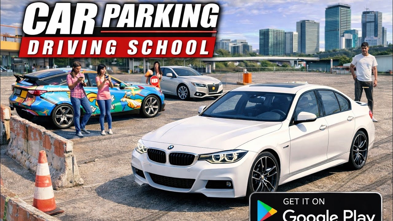 Car Parking Driving School Gameplay | Realistic Driving & Parking Challenge (Mobile)