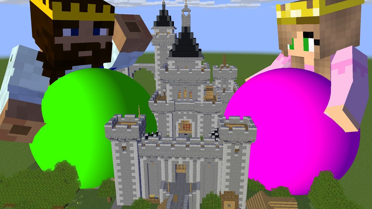 Giant King and Queen Vore at the Kingdom - Minecraft Animation