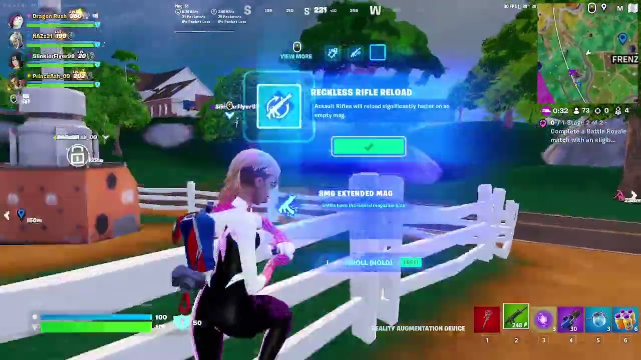 AUGUST 11 2023 Spider-Gwen Stacy & Itachi zero build sqauds fortnite gameplay clip