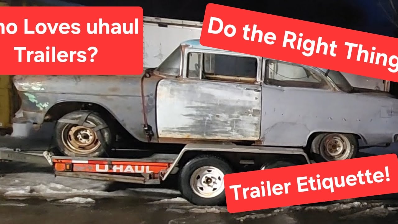Who else loves Uhaul car trailers? they are definitely my favorite! Cleaning up my mess! 