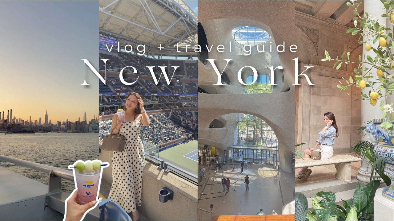 SUB) nyc vlog🗽🥨5 days in NYC｜food, cafe, hotel & US Open｜ニューヨーク5日間の旅vlog