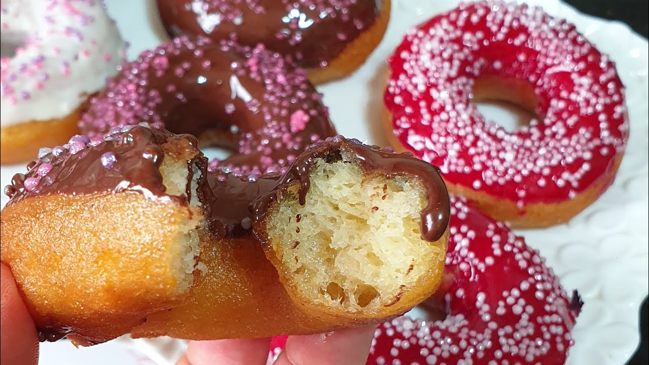 دونات بدون غلوتين خفيف كالقطن🍩🍩 donuts 🍩 sans gluten