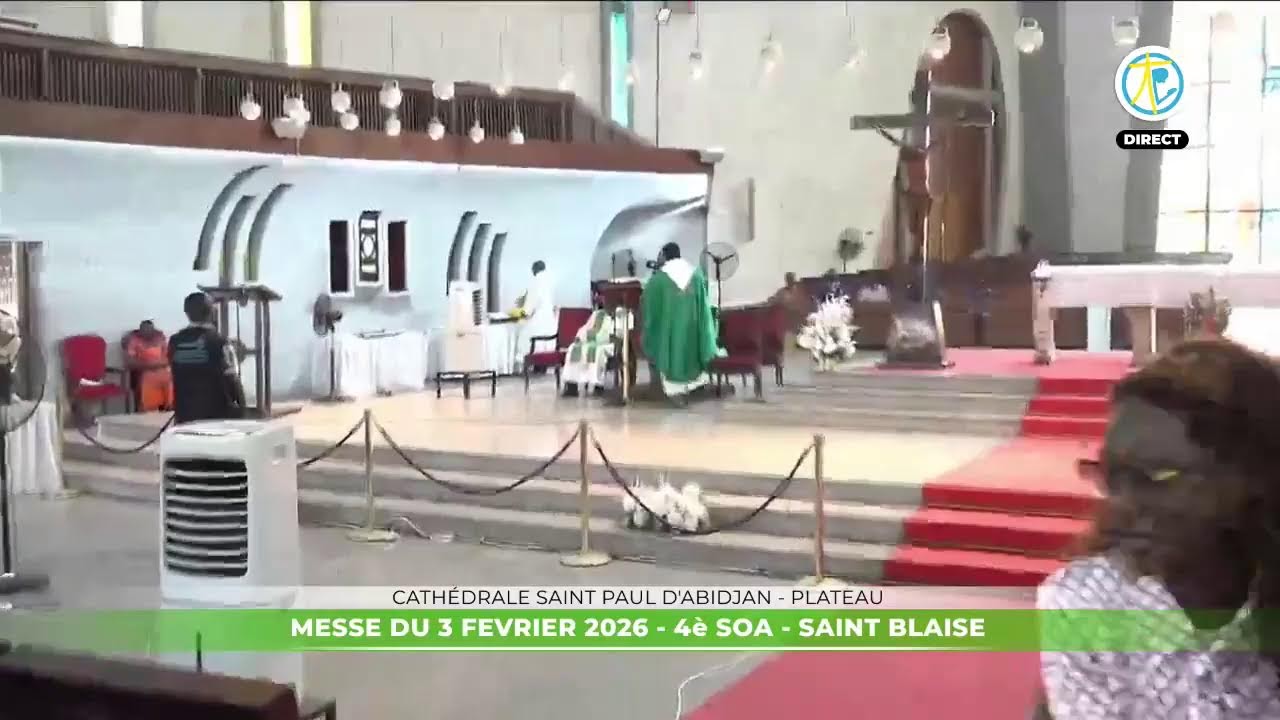 Messe de 12h30 du 3 février 2026 en direct de la Cathédrale Saint Paul d'Abidjan - Plateau