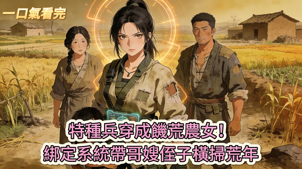 完结小说💕《穿荒年，激活系統靠任務續命》特種兵穿成饑荒農女！綁定系統帶哥嫂侄子橫掃荒年#推文 #小说 #悠悠书屋