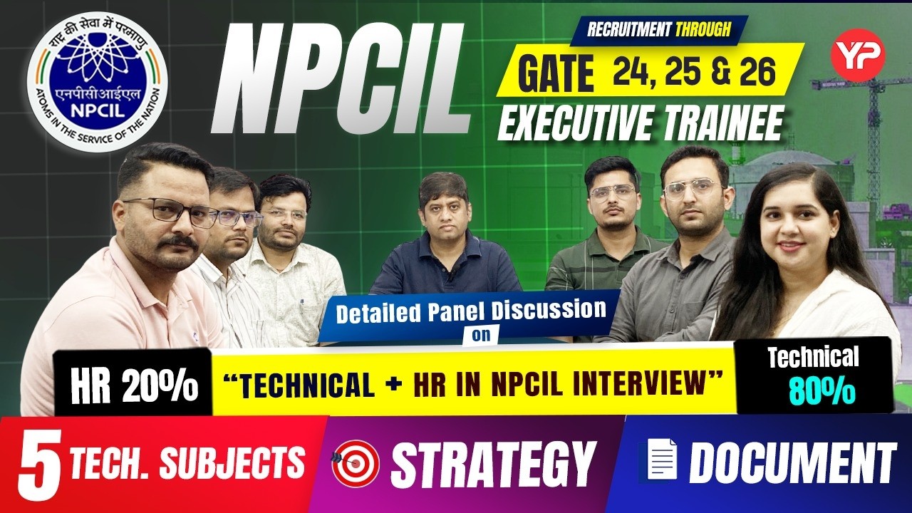 Strategy, Documents, Subjects | Panel Discussion on NPCIL ET Interview Preparation through GATE 2026