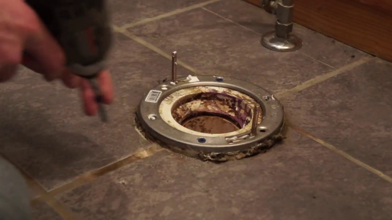 Easy Way To Fix a Broken Toilet Flange ✅