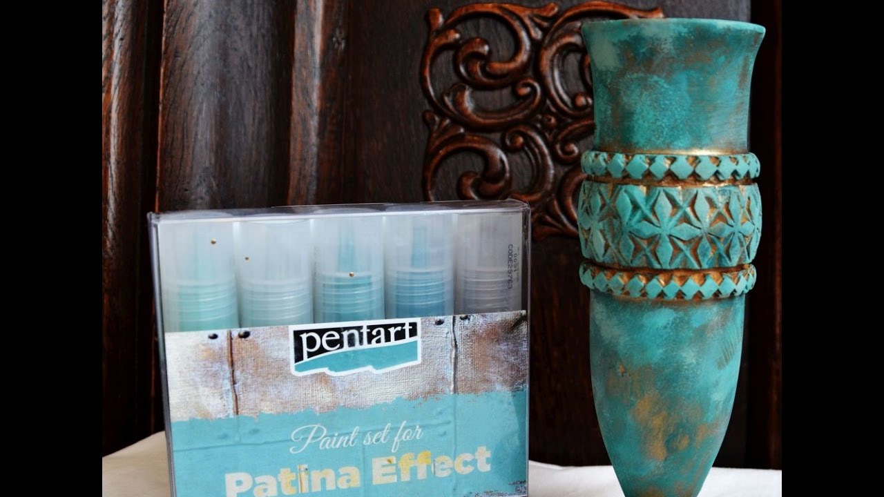 Effect antique copper with Pentart colors