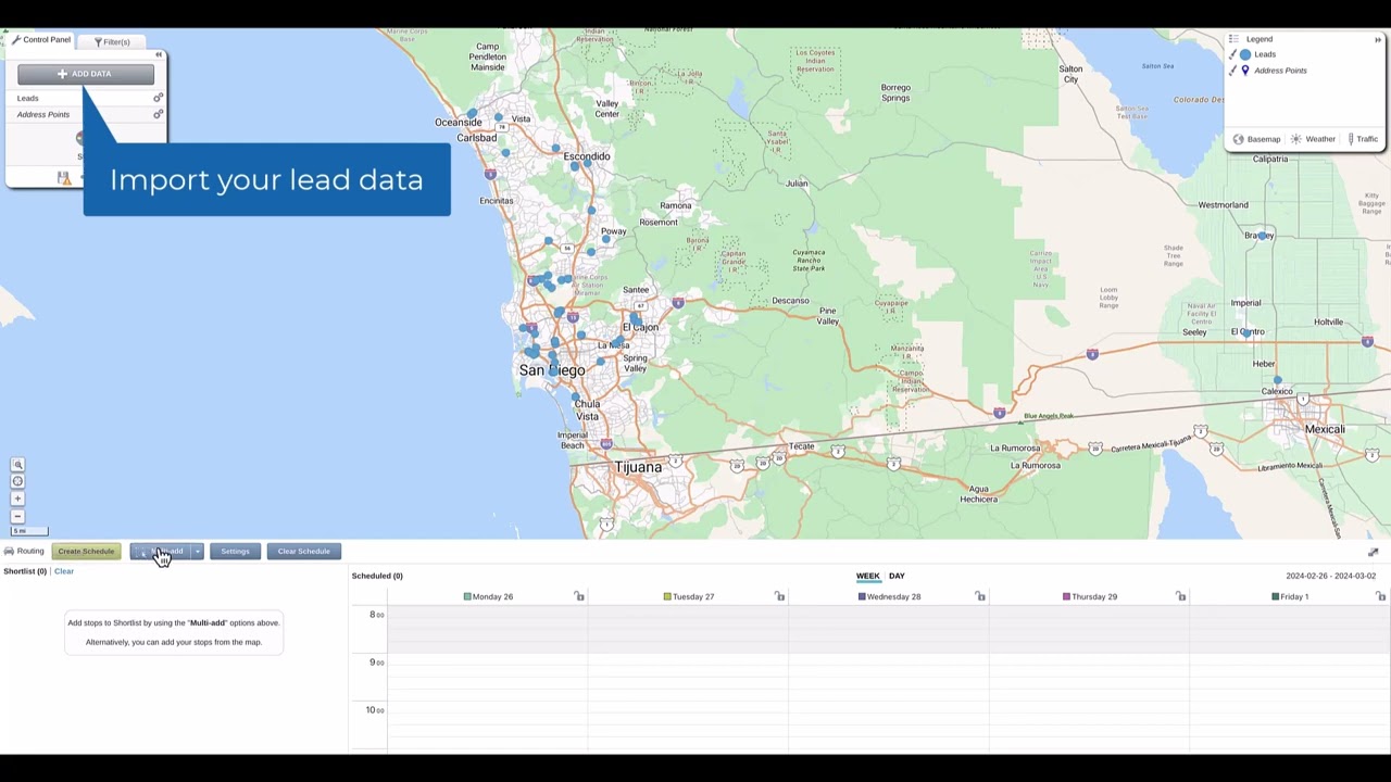 What is sales route planning