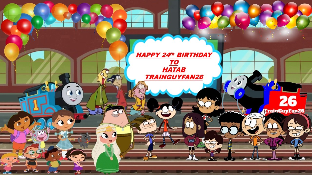 Thomas, Dorothy & Their Friends celebrating Hatab (Me) a Happy 24th Birthday Party at Vicarstown Stn