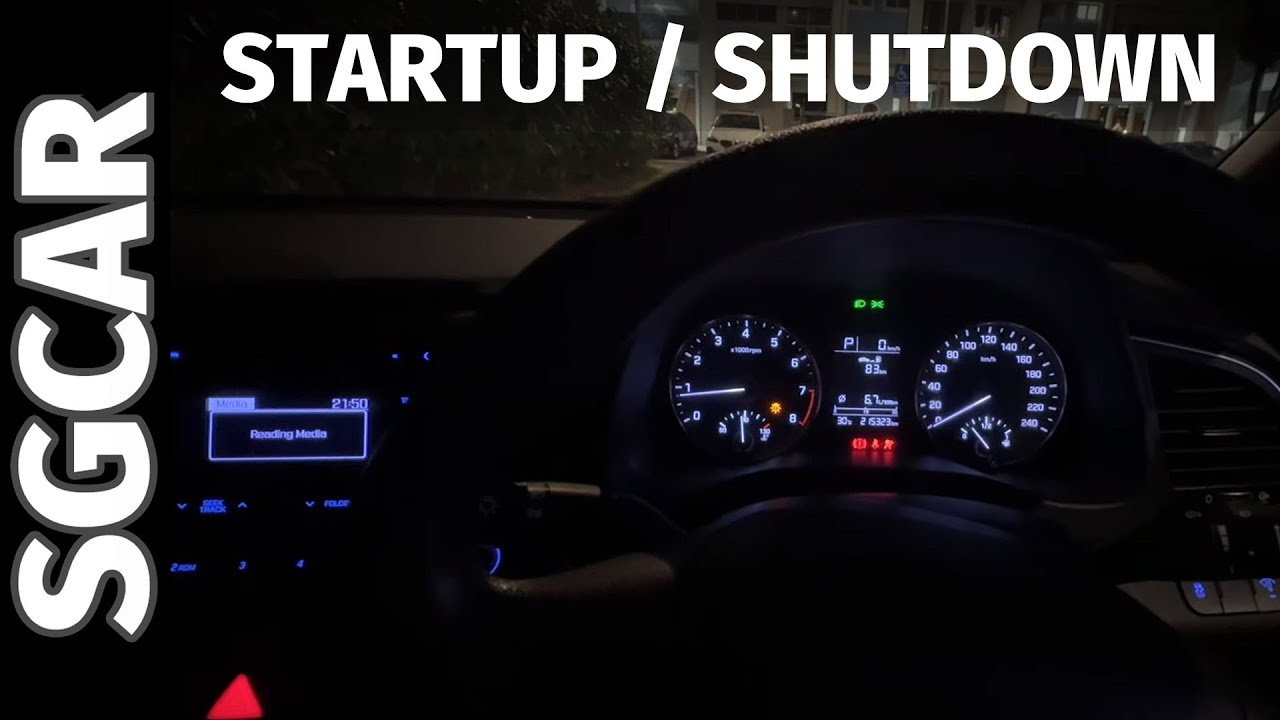 2017 HYUNDAI Elantra AD 1.6 웰컴/시동 (Startup & Shutdown Sequence) - Video #2