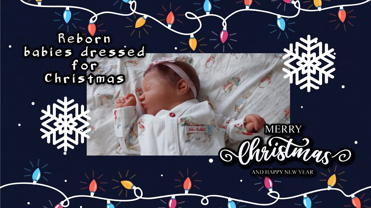 Reborn baby dolls dressed for Christmas 🎄 #reborn #christmas #2021
