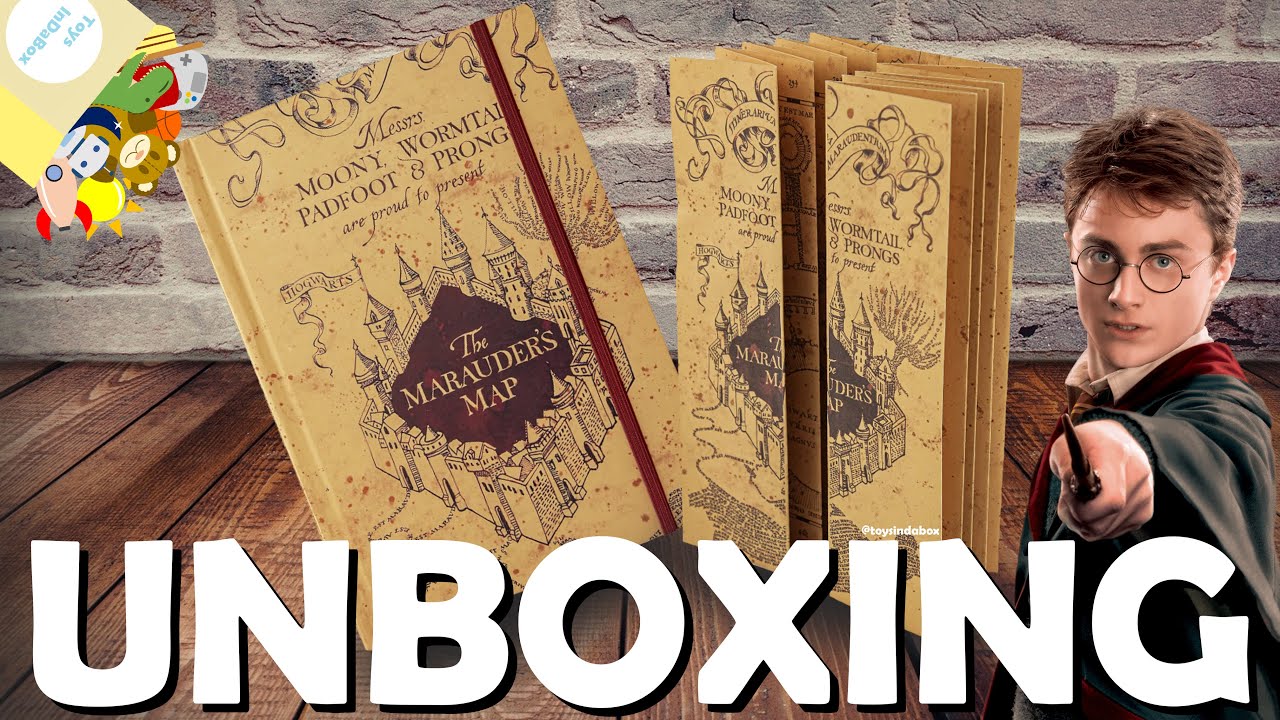 EL MAPA DE LOS MERODEADORES Y LIBRETA MÁGICA | Harry Potter | UNBOXING | Toys InDaBox