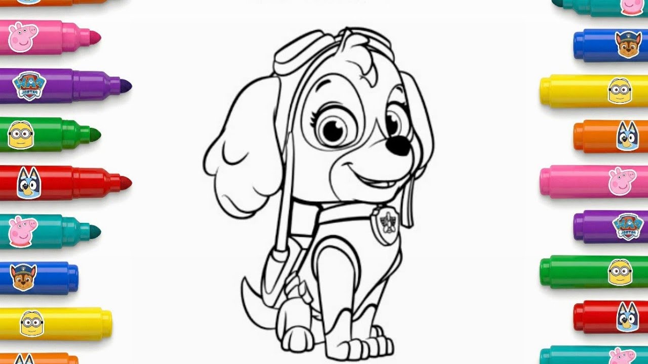 Paw Patrol drawing step by step | kids drawing 🐕