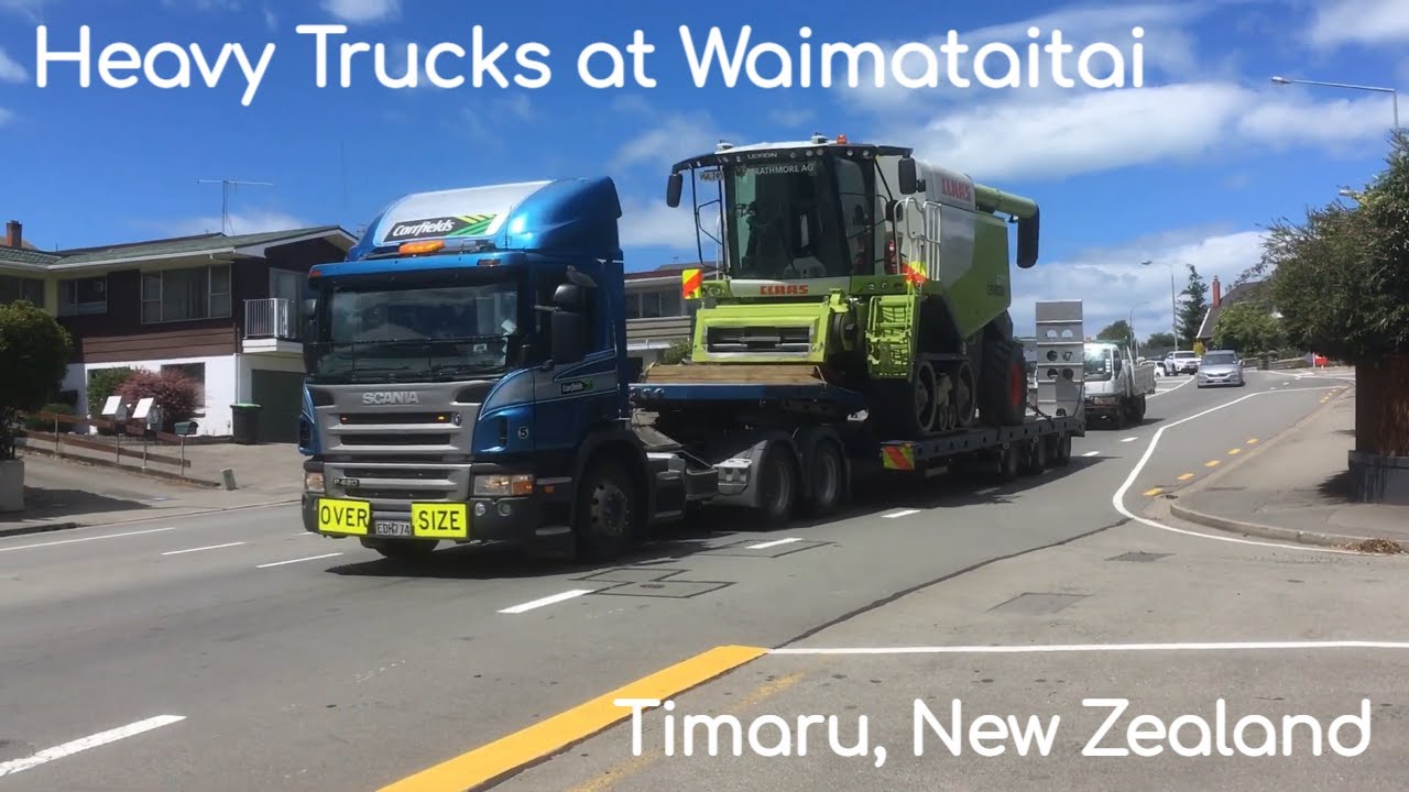 HEAVY TRUCKS at Evans Street, Waimataitai, Timaru, New Zealand - 01/21