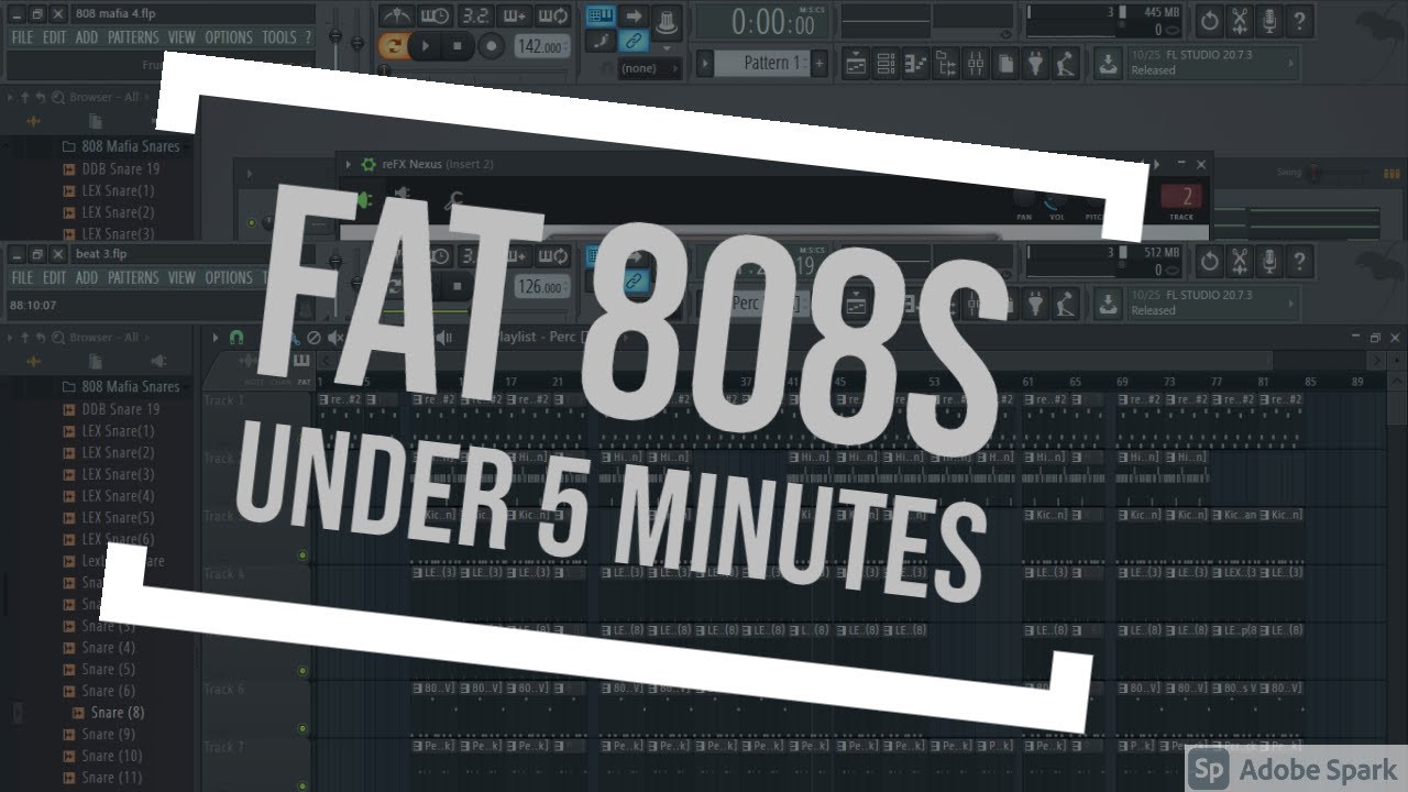How to make a ronny j beat with fat 808s in under 5 minutes
