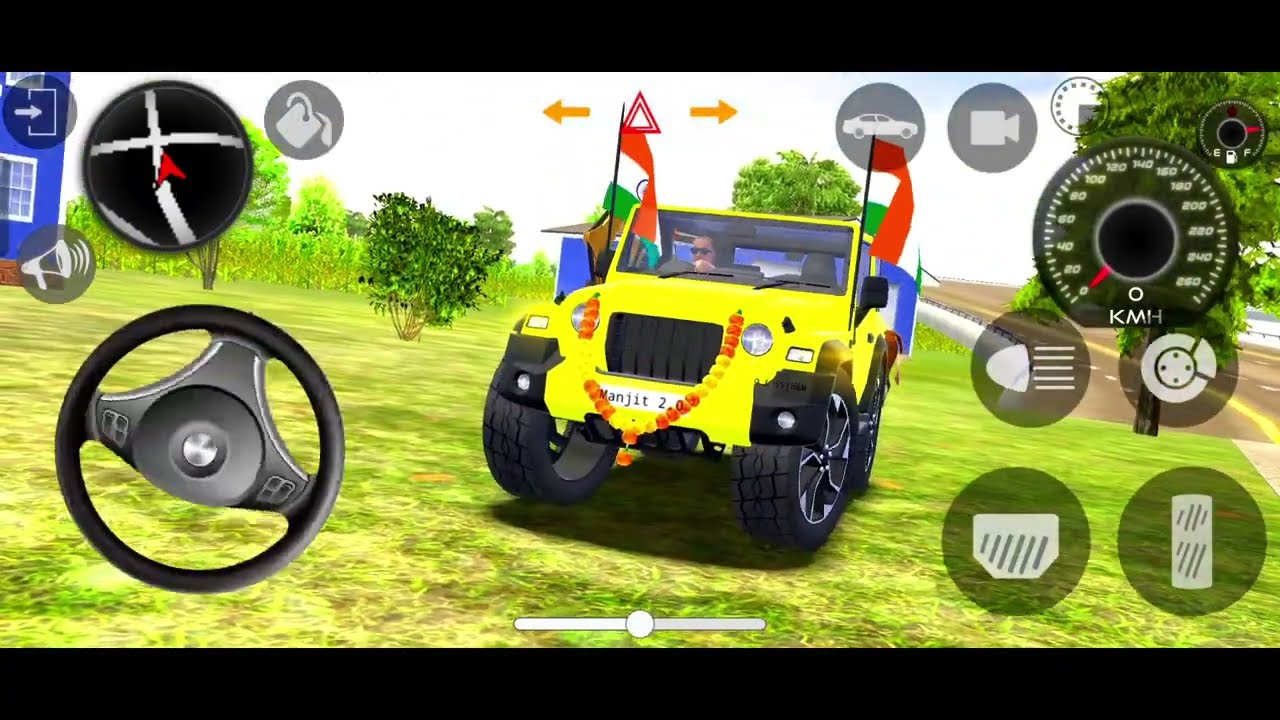 Modified Mahindra Thar😈Games:Indian Yellow Thar (Gadi Wala Games) Car Game Android Game - #2025
