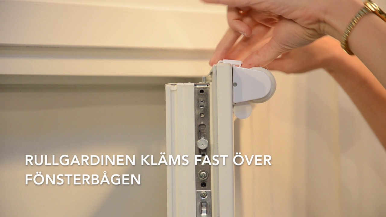 Multifix rullgardin - hängs direkt på fönsterbågen, inga skruvar
