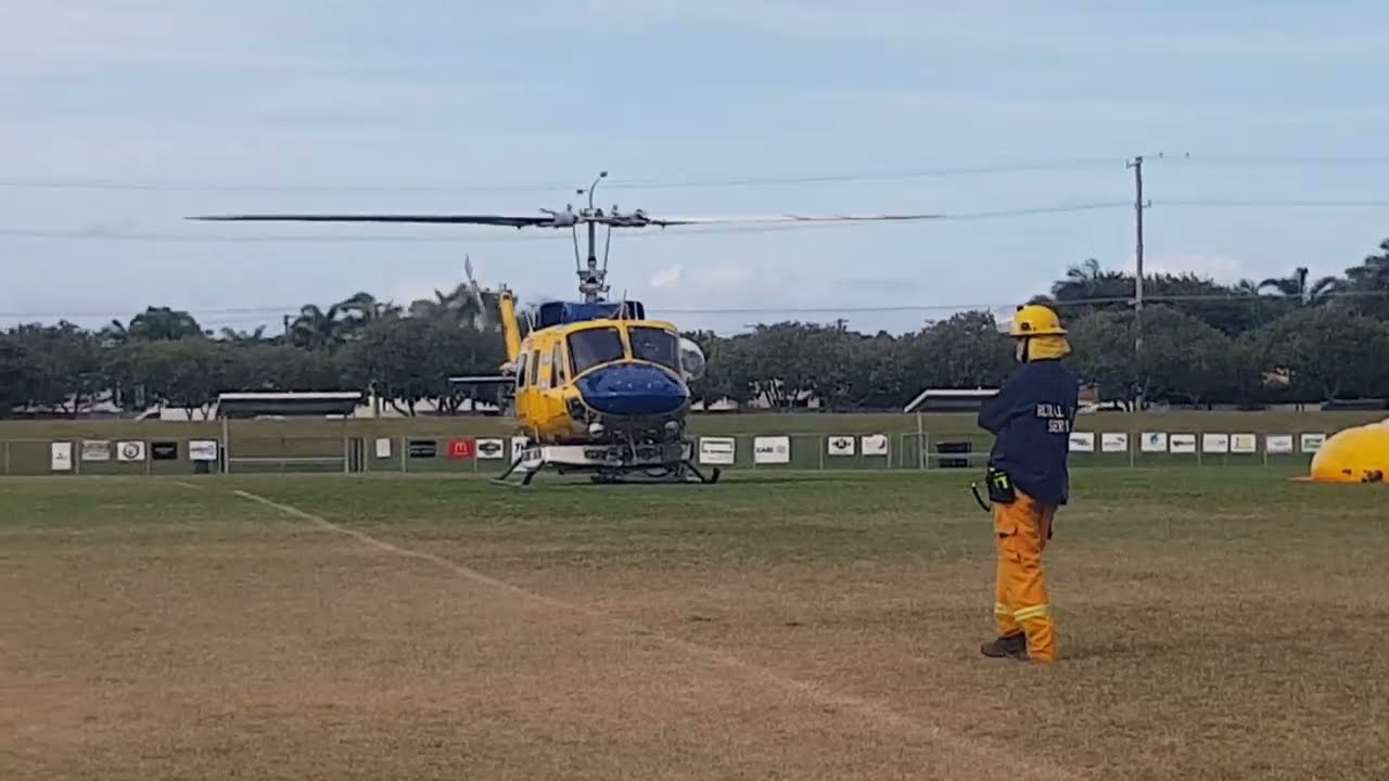 Huey Bell 214B Start-Up and Take-Off