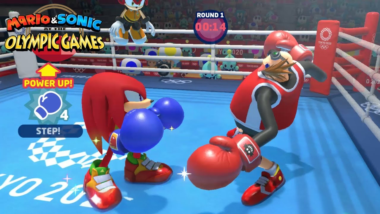 Boxing Hard Mario & Sonic At The Olympic Games Tokyo 2020 Knuckles VS Eggman Bowser jr ++ Gameplay