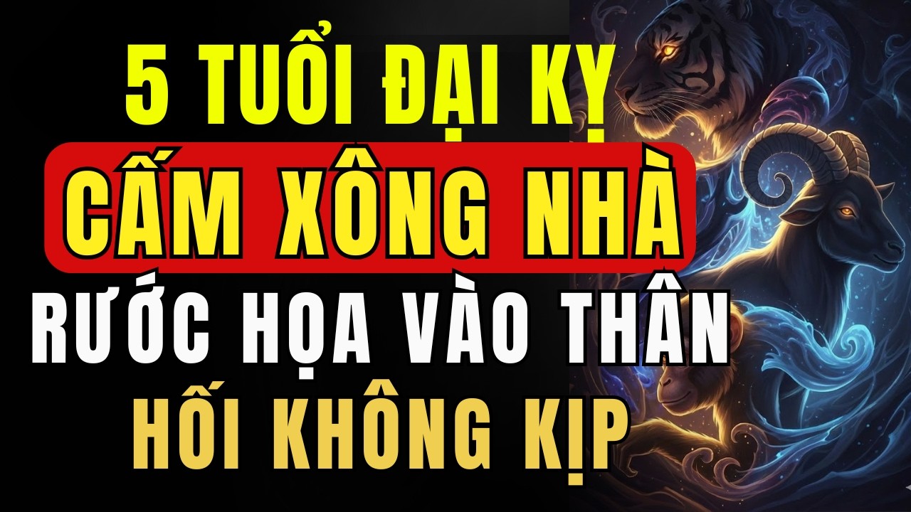 3 Tuổi XÔNG NHÀ Năm 2026 Rước Hết TÀI LỘC Vào Nhà - Tránh Kỹ 5 TUỔI ĐẠI KỴ Kẻo Hối Hận