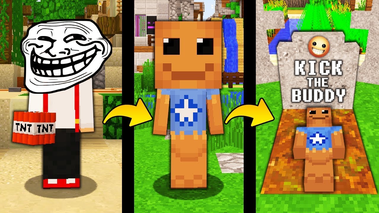 JAK TROLLOWAĆ KICK THE BUDDY W MINECRAFT! || MINECRAFT TROLL!