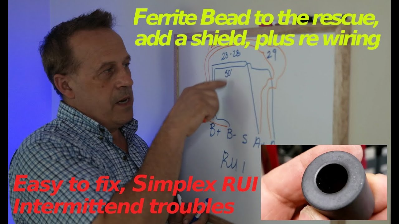 Ferrite Bead fixes our fire alarm trouble  #ferittebead #firealarm #technician #shield #simplex