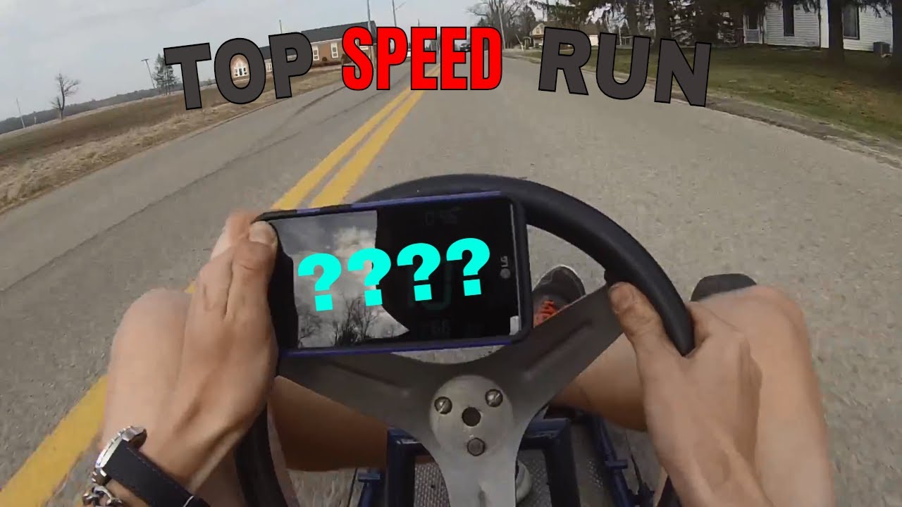 8hp Go Kart Top Speed Run