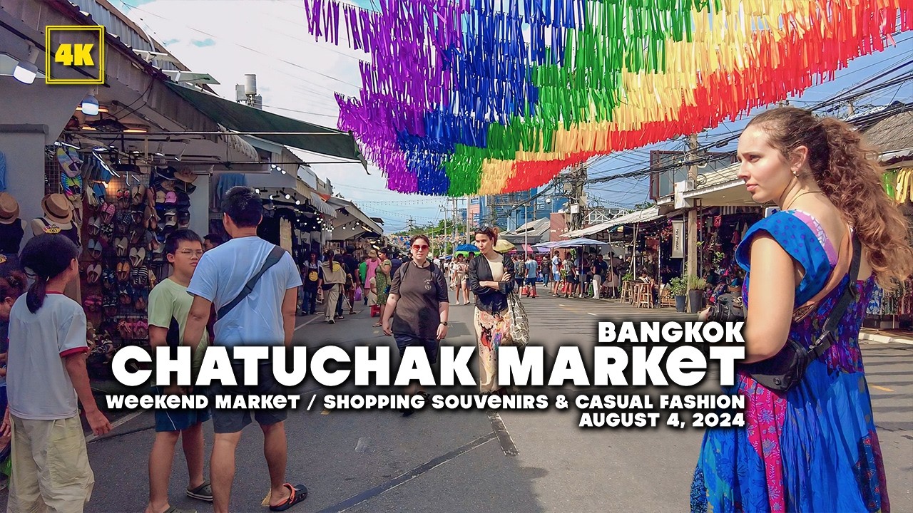 Chatuchak Weekend Market in Bangkok!Buy souvenirs!(August 4, 2024)