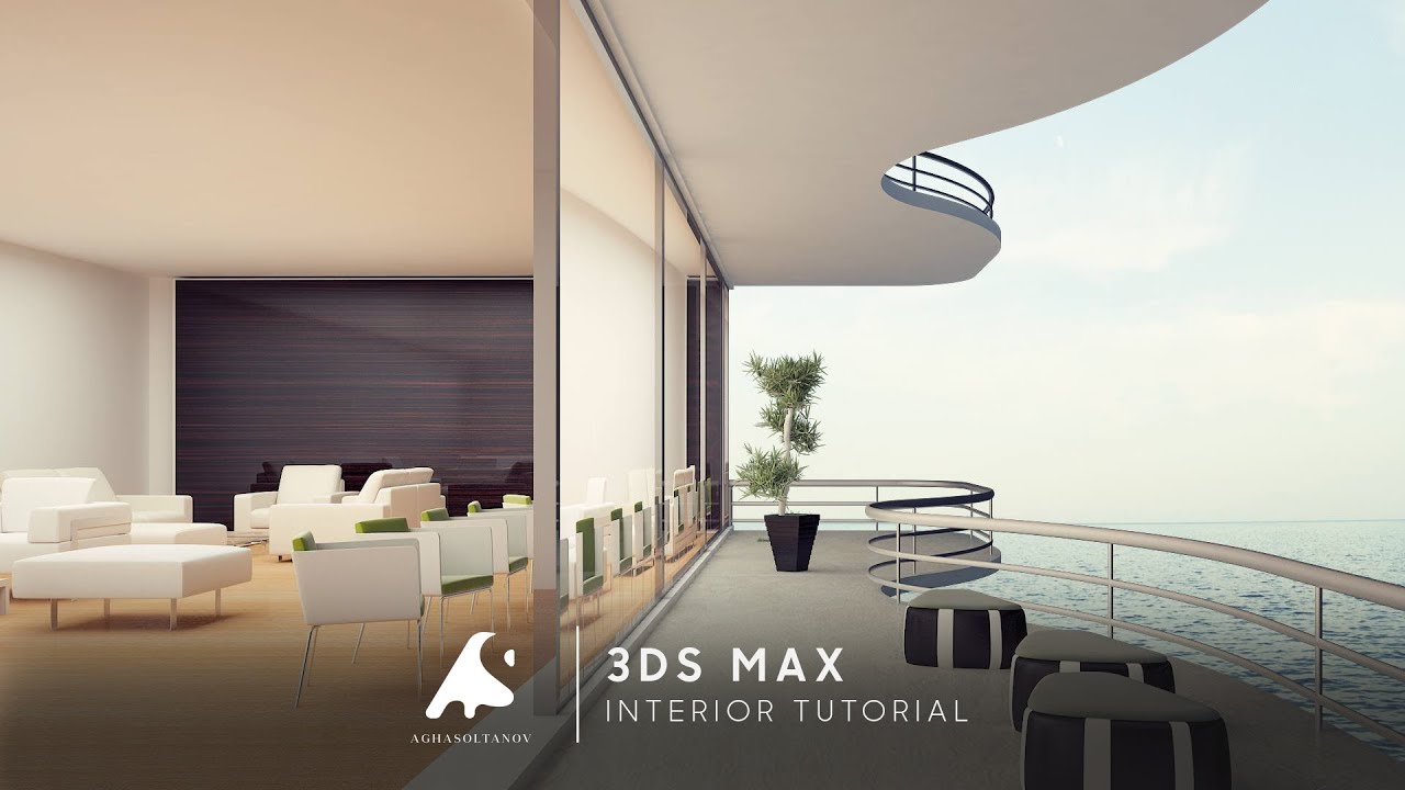 3D Max Interior Modern Design Restaurant Vray + Photoshop / iç Restoran modelleme