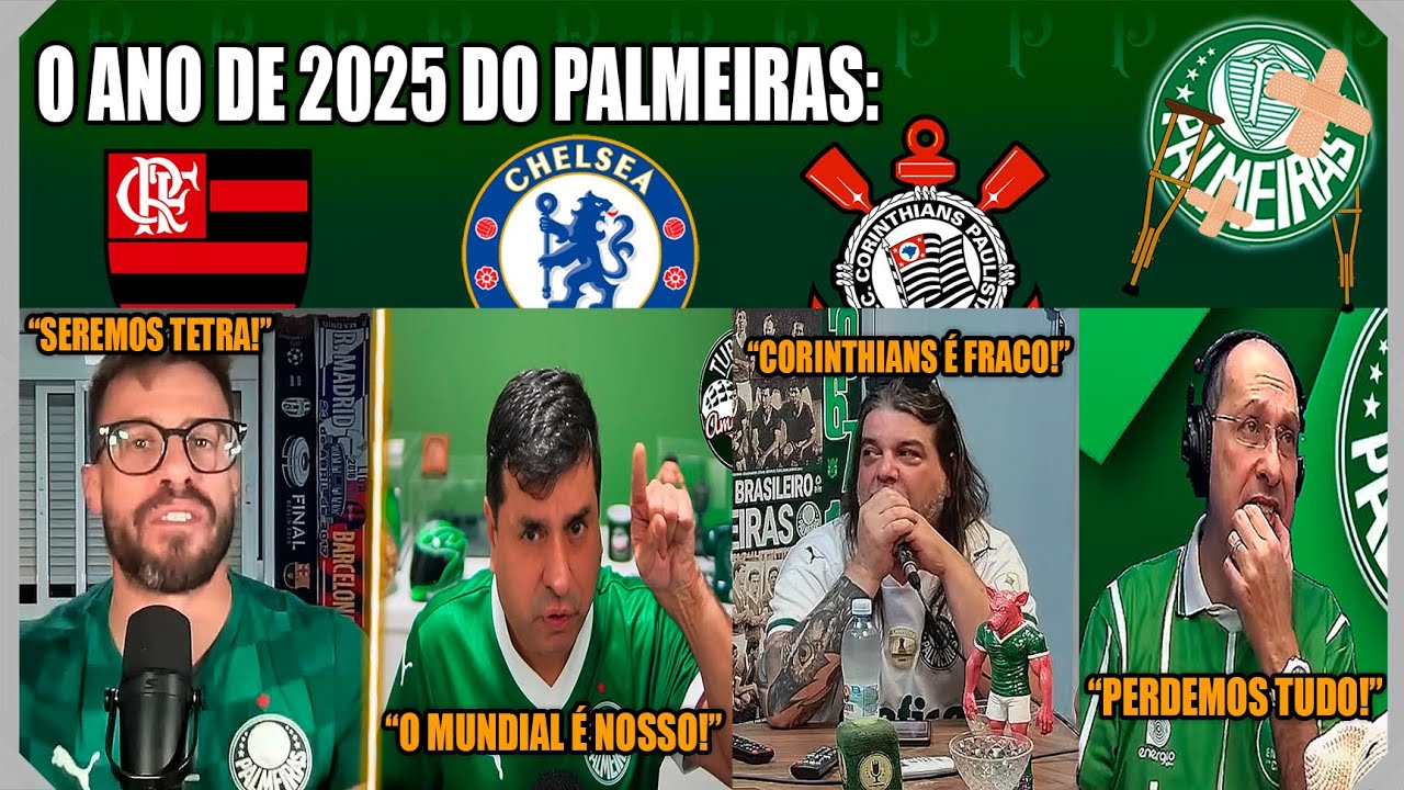 REA&Ccedil;&Otilde;ES PALMEIRENSES AO ANO DE 2025 DO PALMEIRAS: DA EMPOLGA&Ccedil;&Atilde;O AO FIASCO [REA&Ccedil;&Otilde;ES ANTES E DEPOIS]
