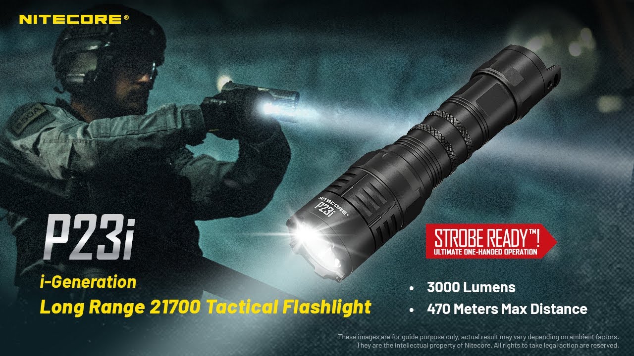 NITECORE P23i - 470 Meters Long Range Tactical Flashlight