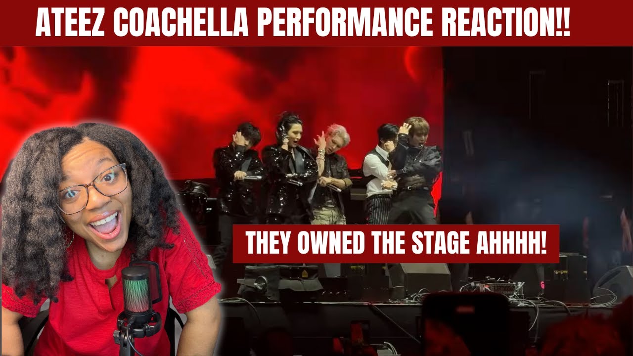 ATEEZ Coachella Performance Reaction!!! THE STAGE PRESENCE IS CRAZY!!