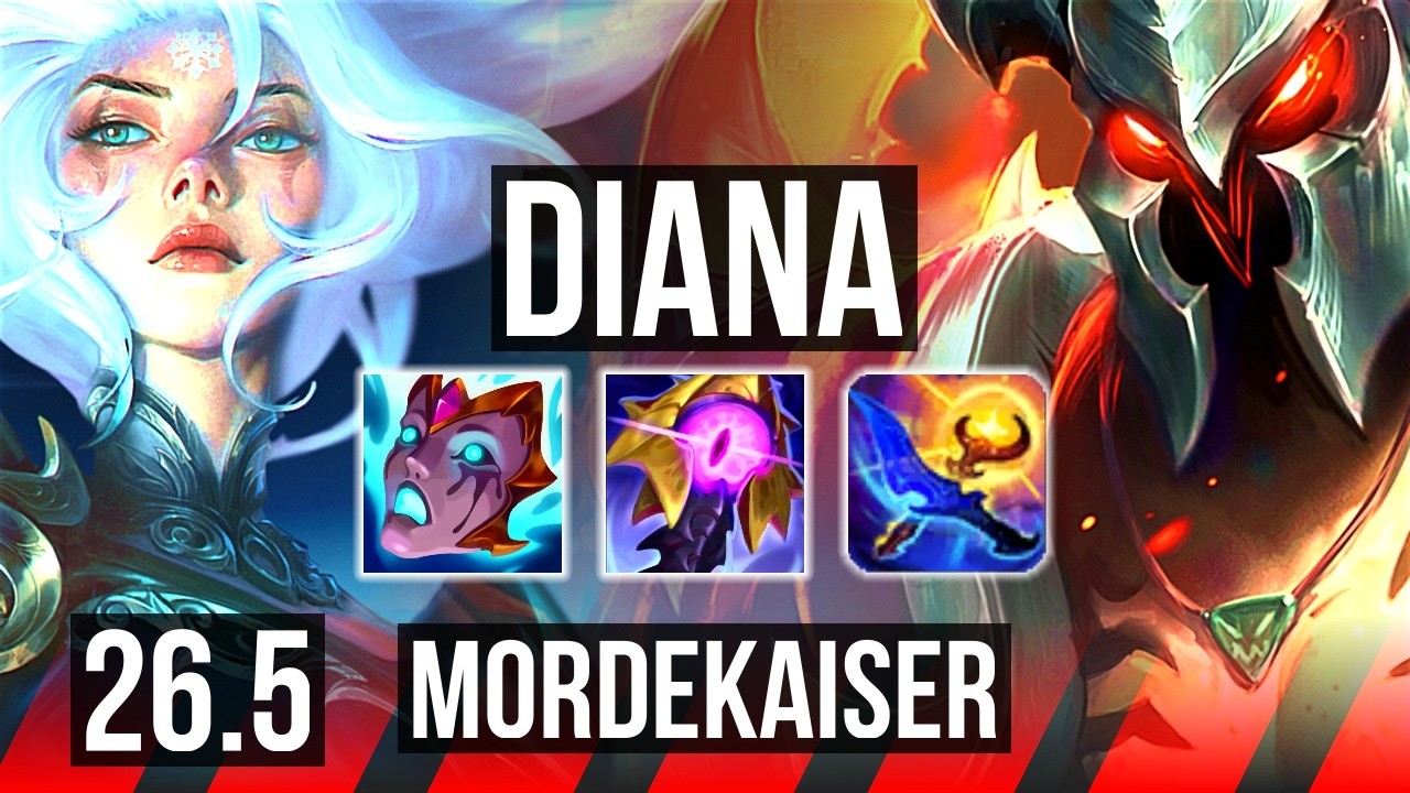 DIANA vs MORDEKAISER (TOP) | KR Master | 26.5