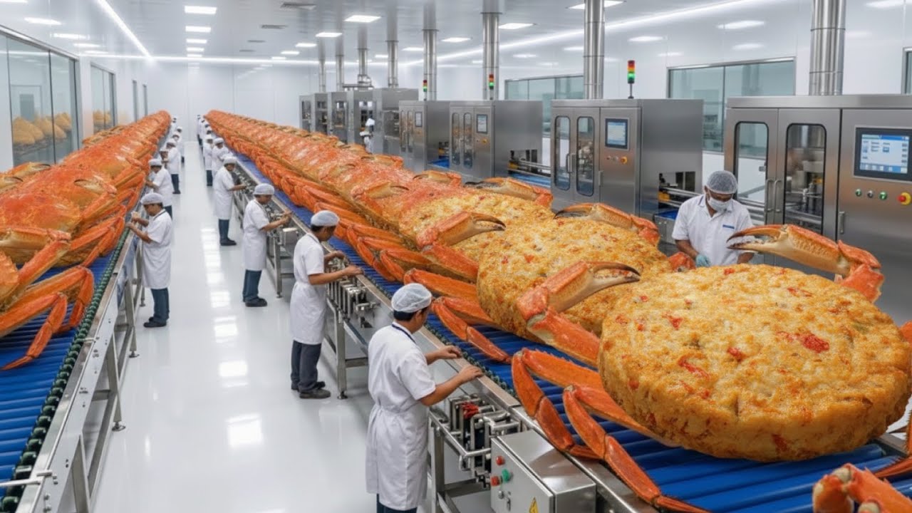 Inside a Delicious Crab Cake Factory: Modern Seafood Making Process