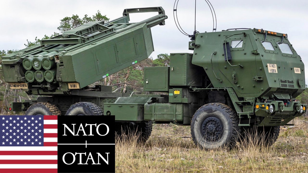 Армия США, НАТО. Мощный и быстрый M142 HIMARS на учениях с боевой стрельбой в Швеции.