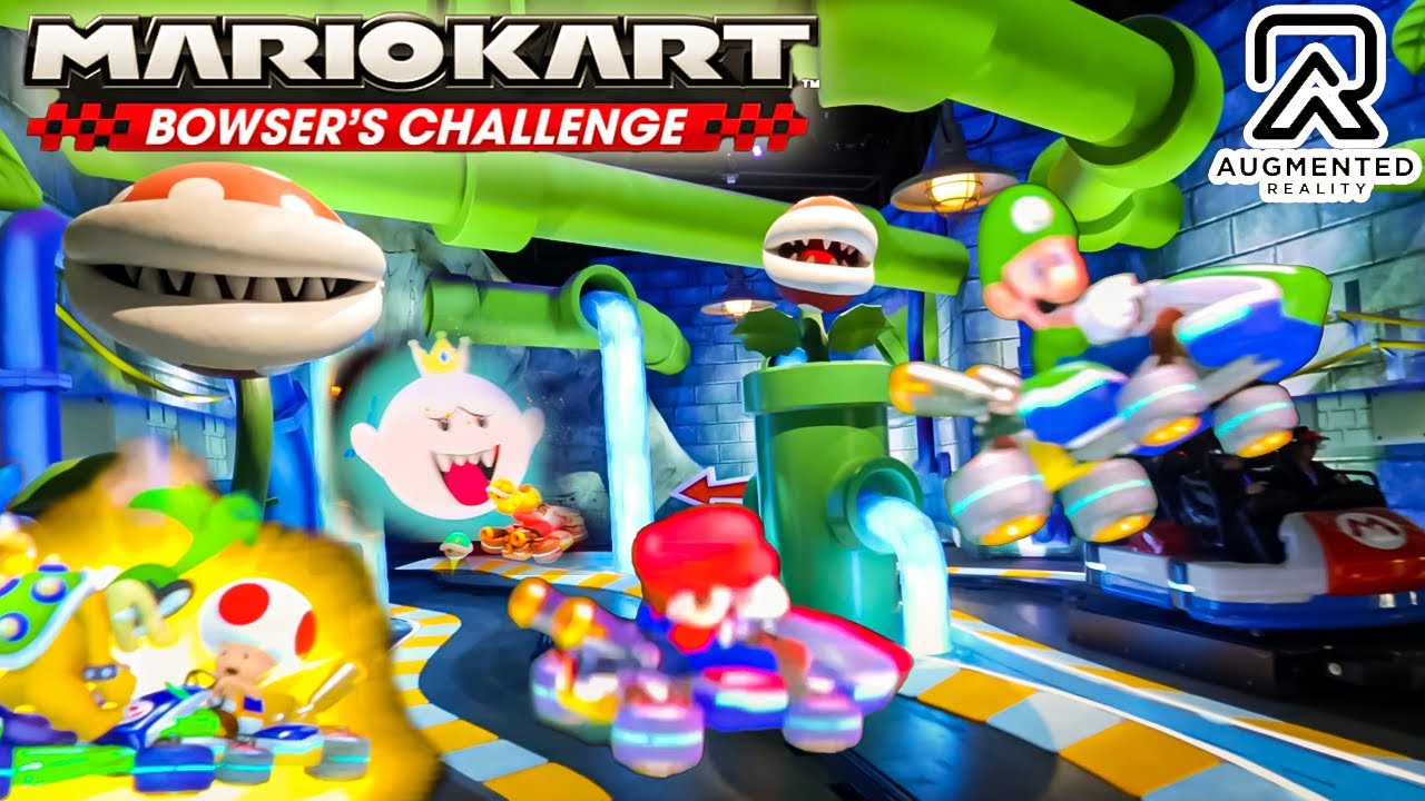 (NEW) Mario Kart Ride POV (WITH AR) Universal Studios Hollywood | Nintendo World + Queue