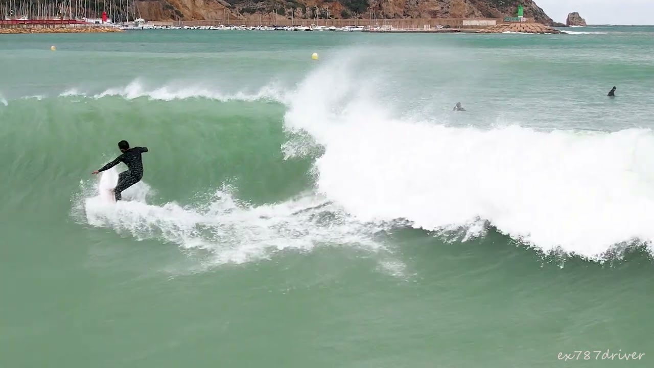 Storm Harry in Javea, with Carlos Kalani...