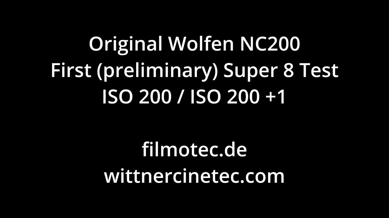 Original Wolfen NC200 - First Super 8 Test - PLEASE WATCH IN 2160p „4k“ and max display brightness