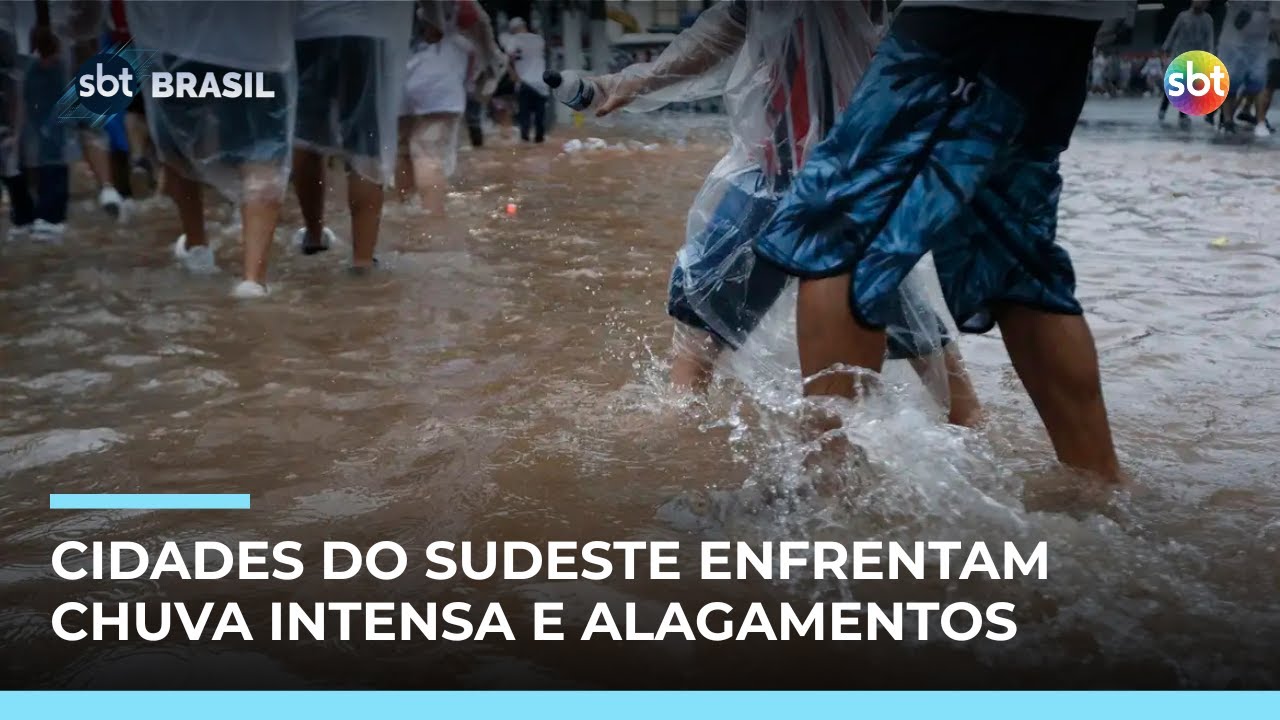 Rio, Minas e Espírito Santo entram em alerta para temporais e alagamentos | #SBTBrasil